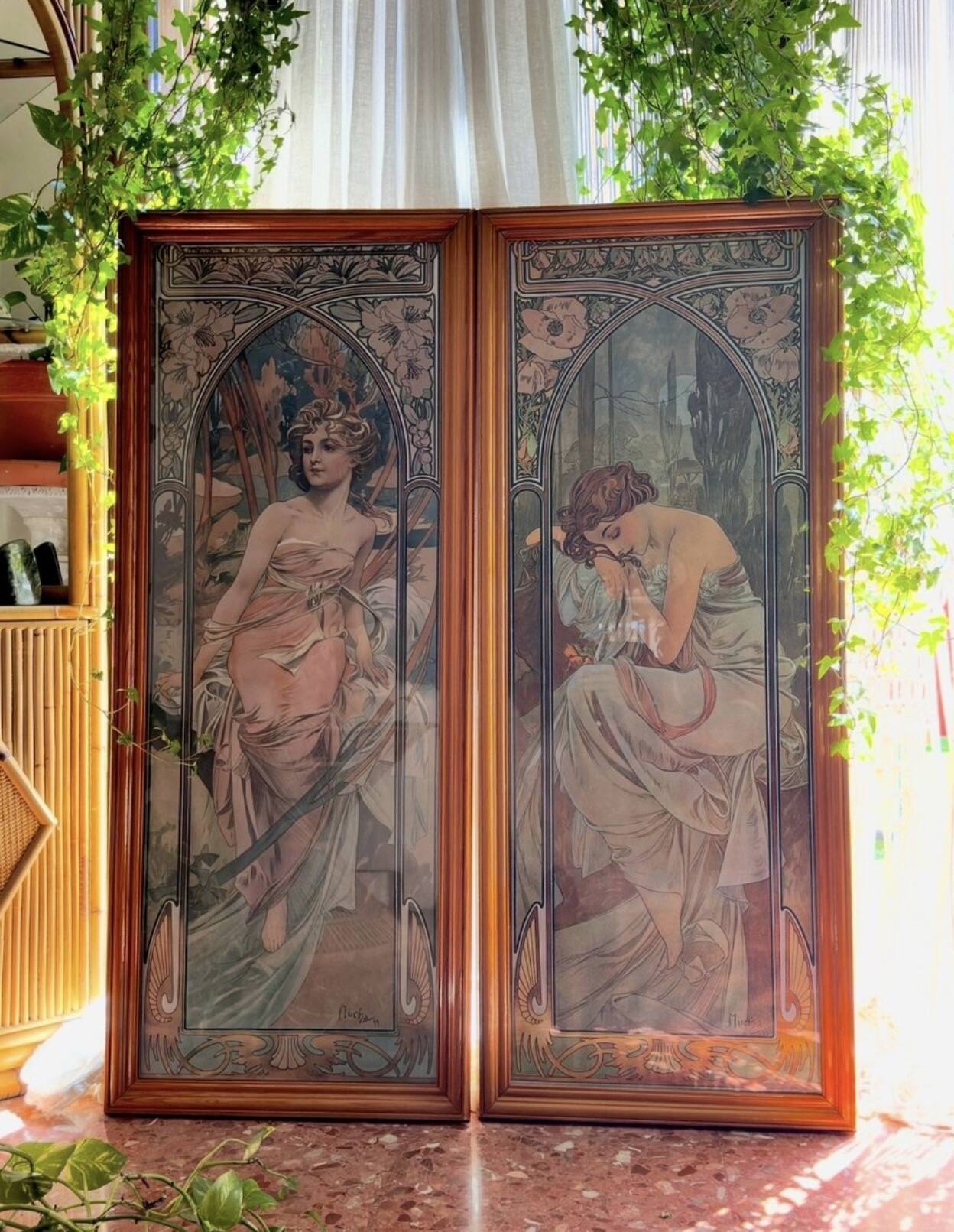 Alphonse Mucha "Les heures du jour" 1. Édition, impression pigmentaire d'archive