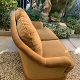 Golden velvet toad sofa