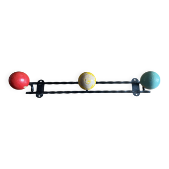 Patère boules années 50