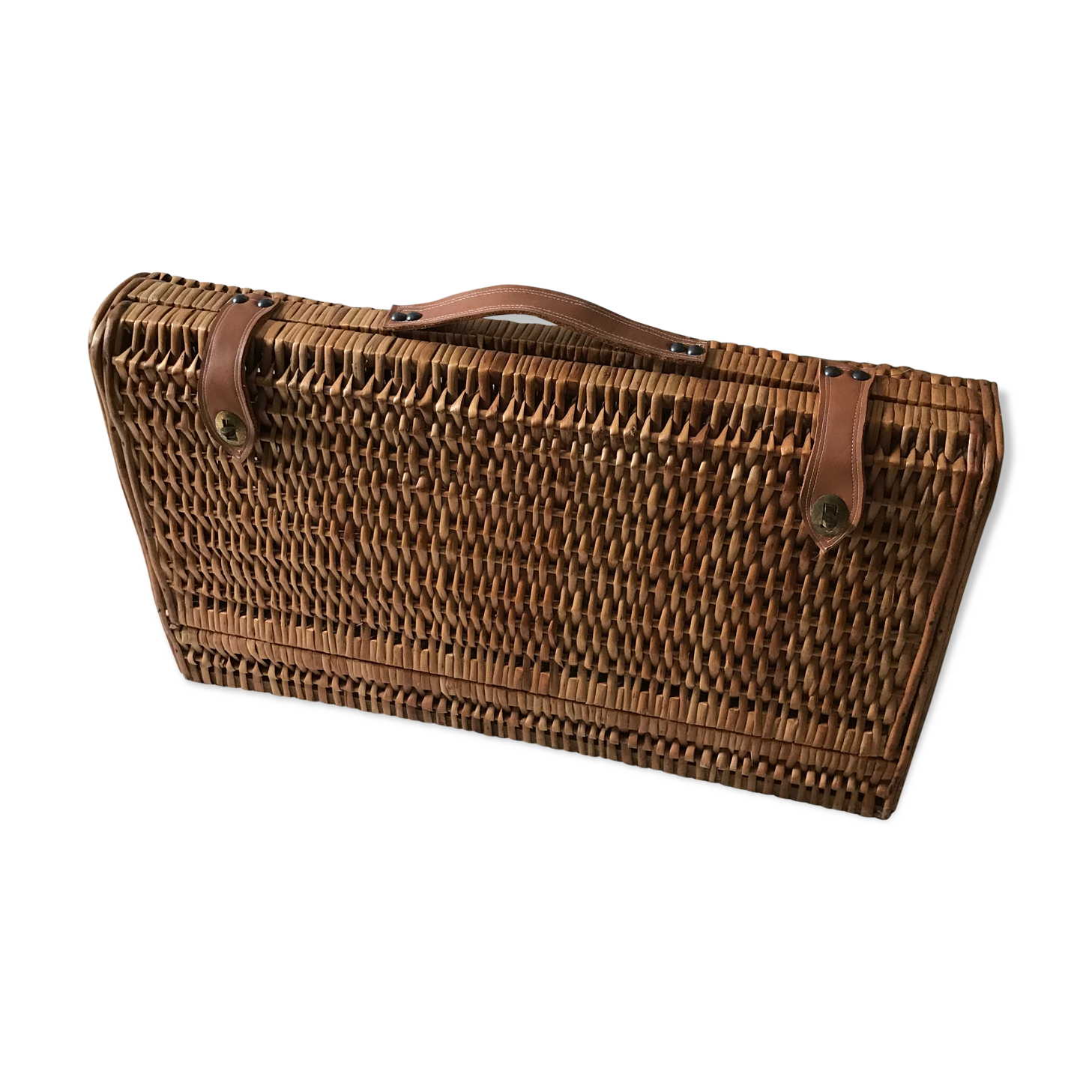 Wicker bottle case