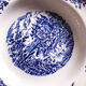 Trio of hollow porcelain plates