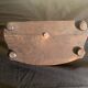 Bronze and wood inkwell
