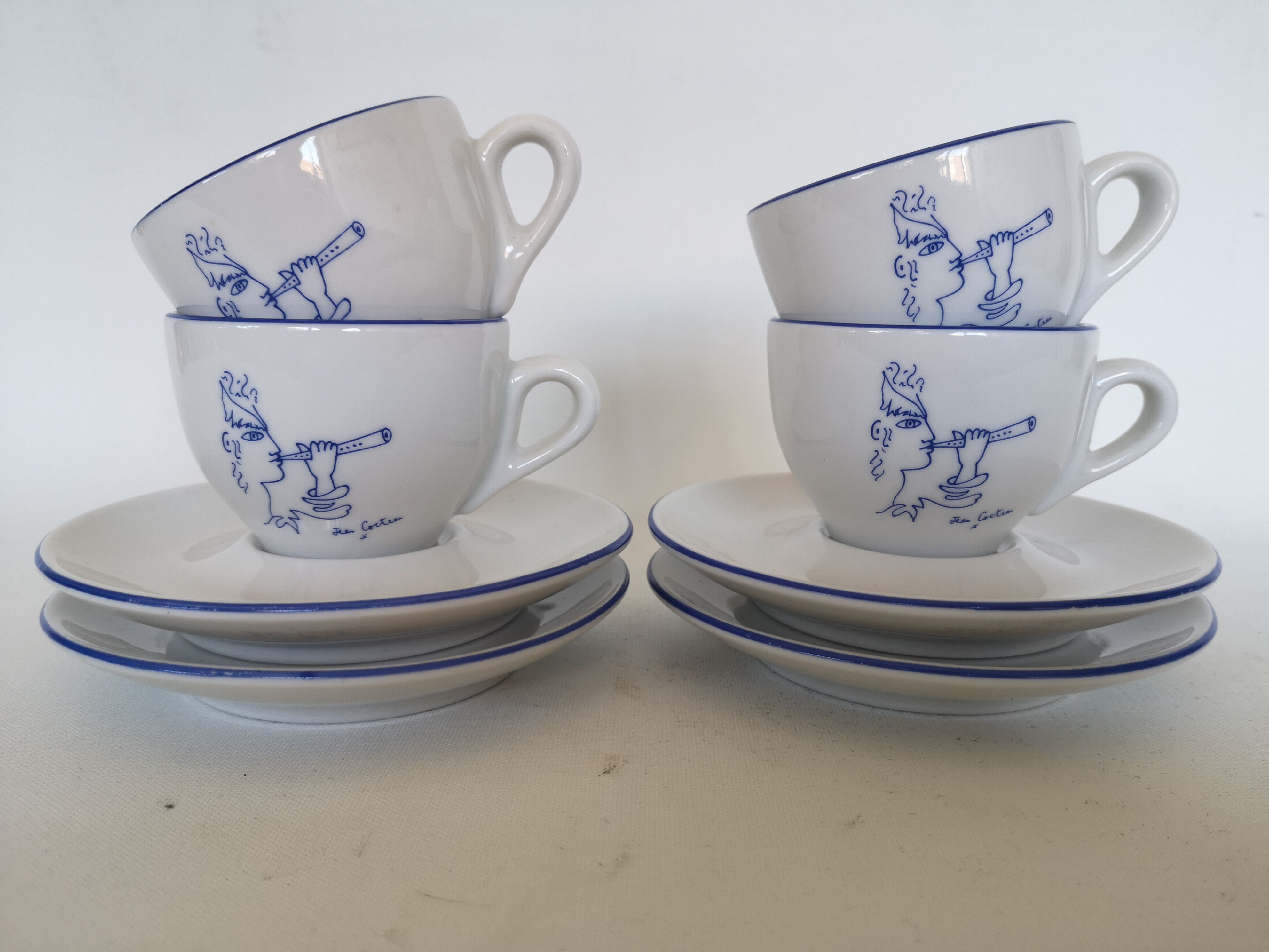 Jean Cocteau 4 cups set