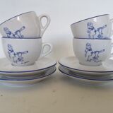 Jean Cocteau 4 cups set