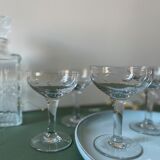 Crystal champagne glasses