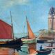 Old painting, Marine , signed 50/60s