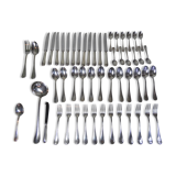 Ménagère 54 pièces orfèvrerie ercuis 100g modèle perle