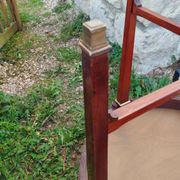 Table bouillotte ancienne style louis xvi avec plateau marbre