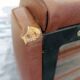 Faux leather bench seat, circa 1970