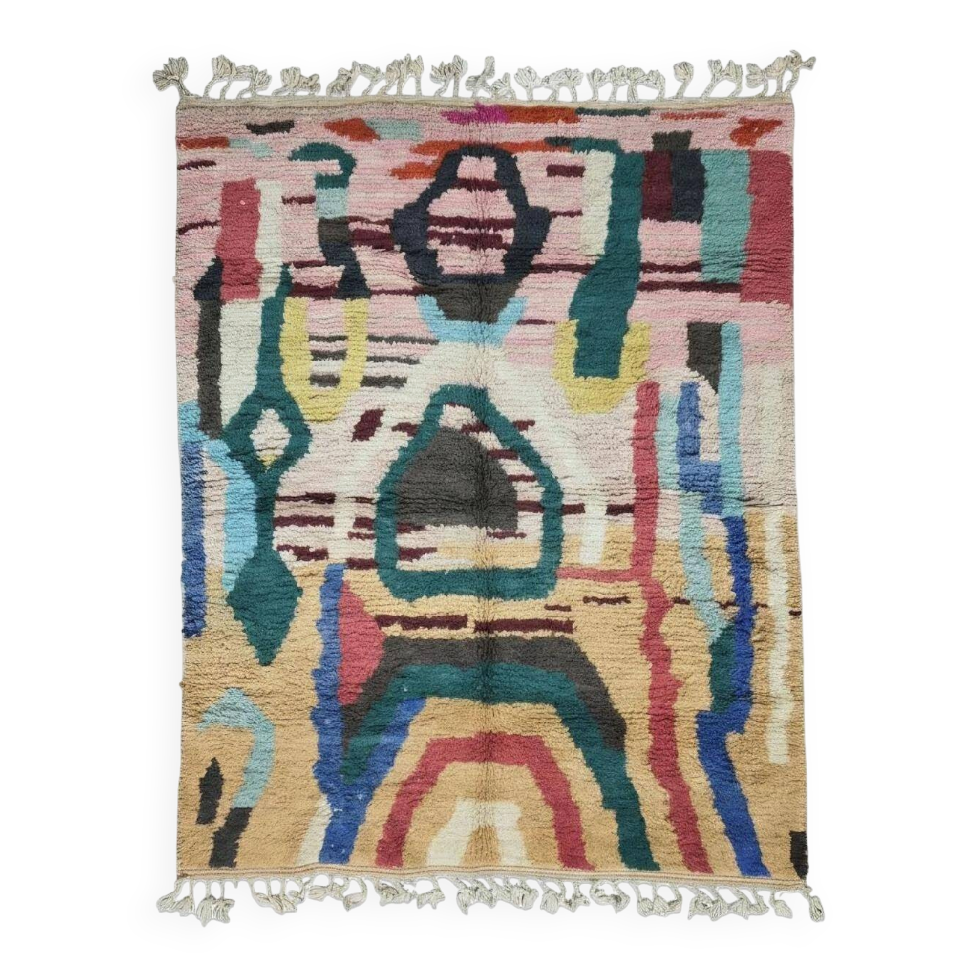 Tapis coloré contemporain - 275 x 210 cm