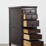 Armoire anglaise antique en chêne du XIXe siècle