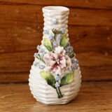 Vase soliflore en barbotine