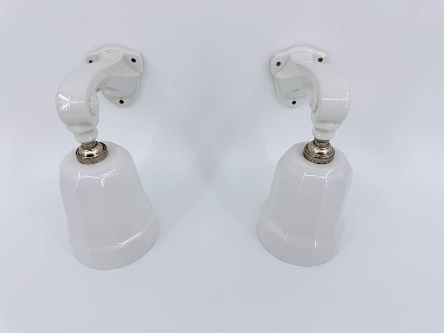Art Deco porcelain wall lights