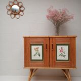Split bamboo and rattan sideboard 50/60s
