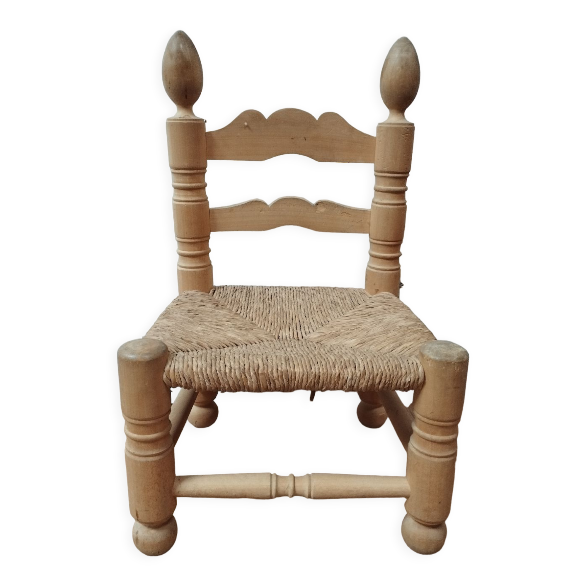 Brutalist vintage low chair