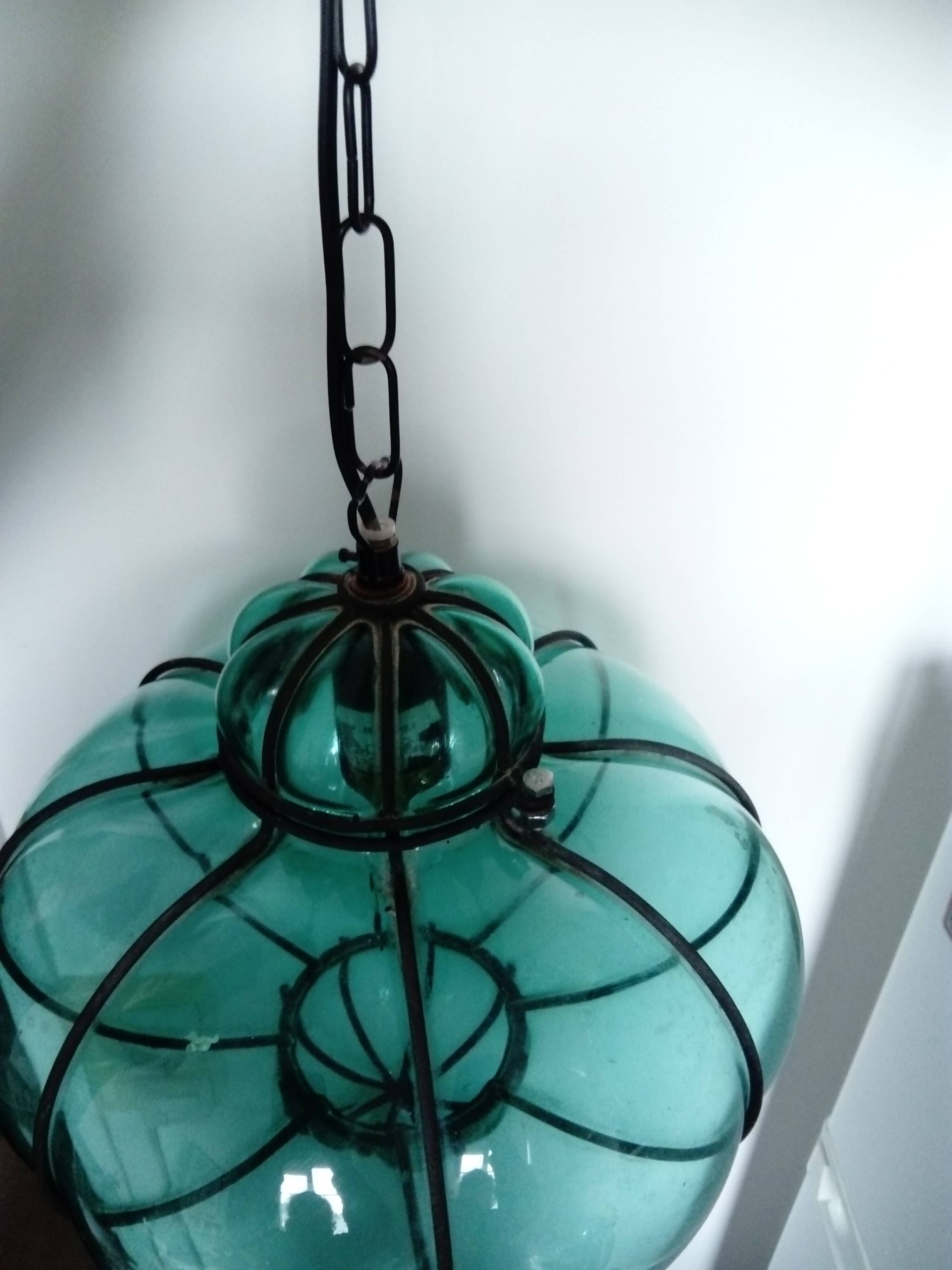 Venetian style glass lantern/pendant light