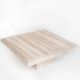 Large vintage travertine marble coffee table. Italy, 1980s