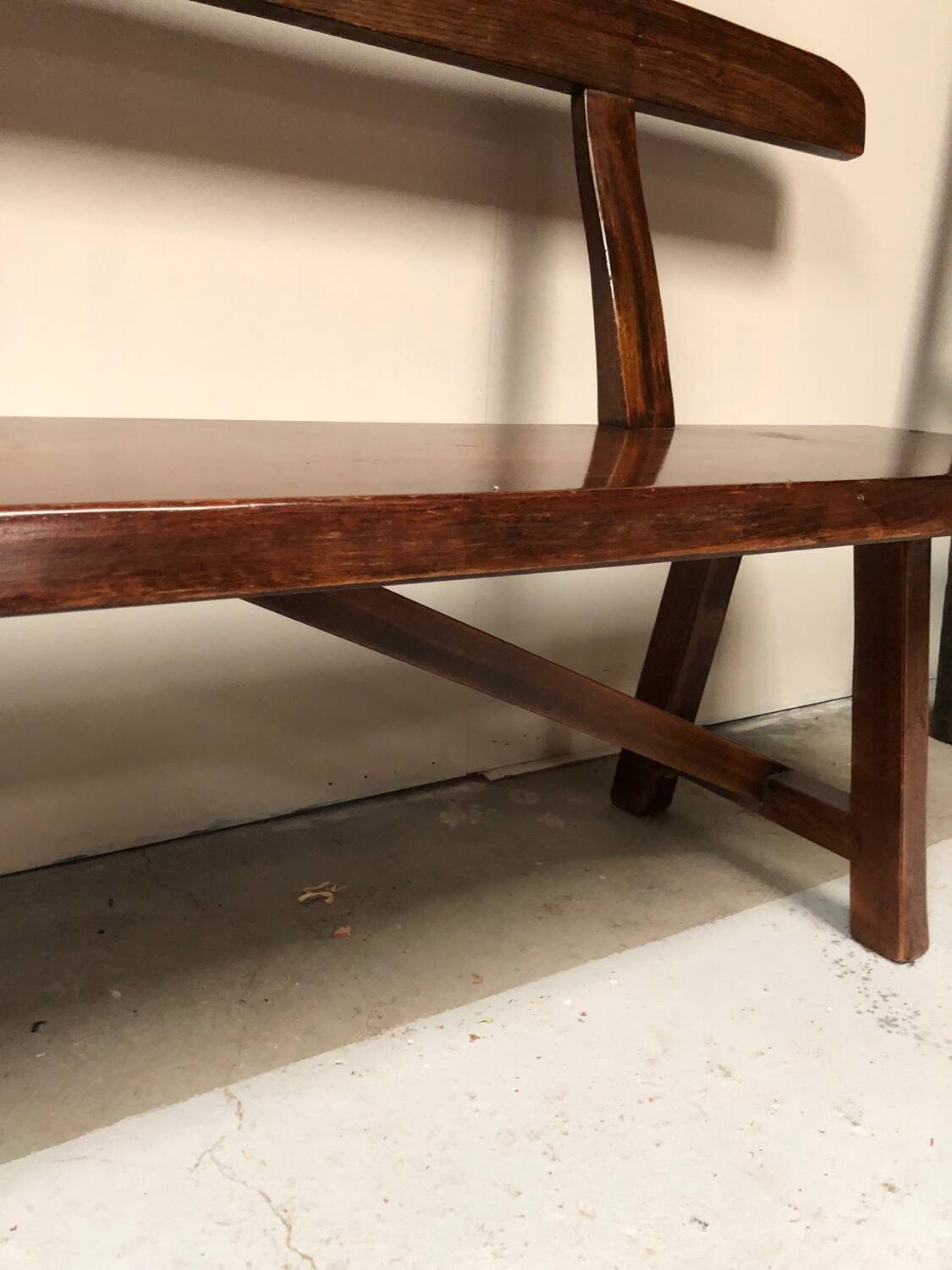 Old aranjou elm bench