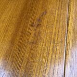 Teak table and exotic wood made in France