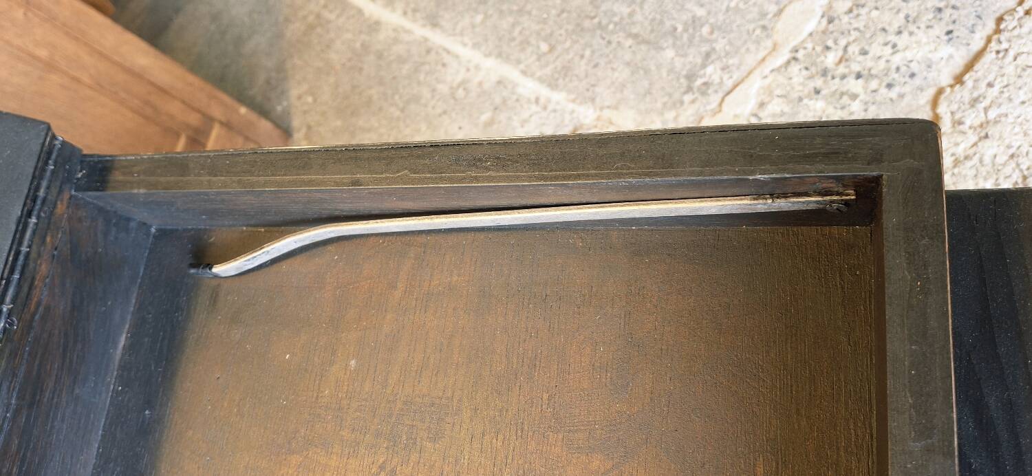 Antique display cabinet on legs