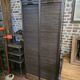 Old double curtained oak filing cabinet
