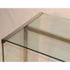 Gallotti and Radice design desk in glass and chrome 1970
