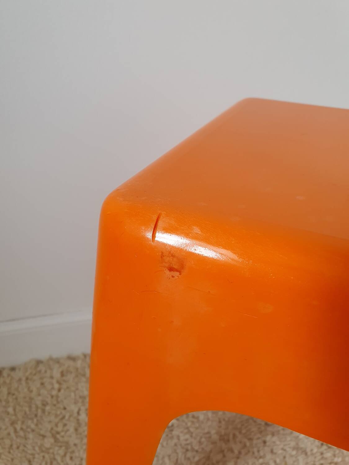 Ami square plastic stool 1960