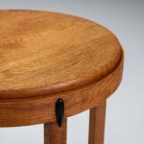 Art Deco Amsterdamse School round sidetable