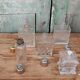 Lot de 5 flacons de toilette en verre