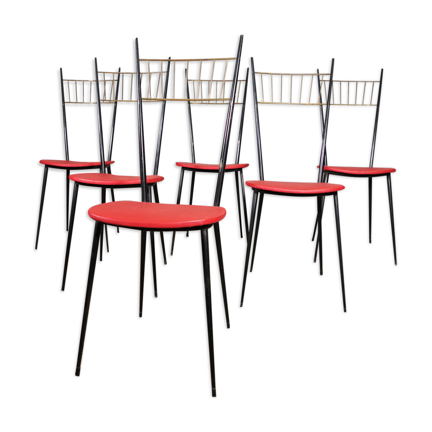 Set of 6 chairs, 1950s