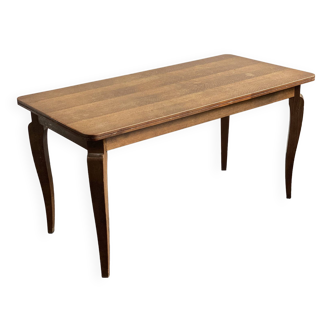 Vintage french oakwood salon table