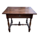 Louis XIV style writing desk in dark solid wood from the 19th century