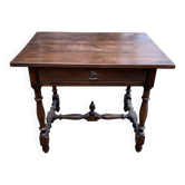 Table à écrire bureau Louis XIV en bois massif foncé du 19ème
