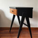 Office console vintage sewing machine furniture