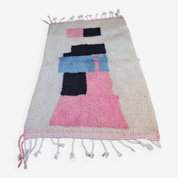 Handmade wool Berber rug 150 x 100 CM