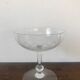 Set of 9 antique champagne glasses in engraved glass