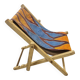 Wax deck chair for children