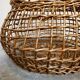 Openwork basket in willow rush