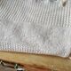 Bedspread in woven white cotton, double bed