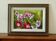 Framed oil on canvas "Flowers", Sweden mid 20th century