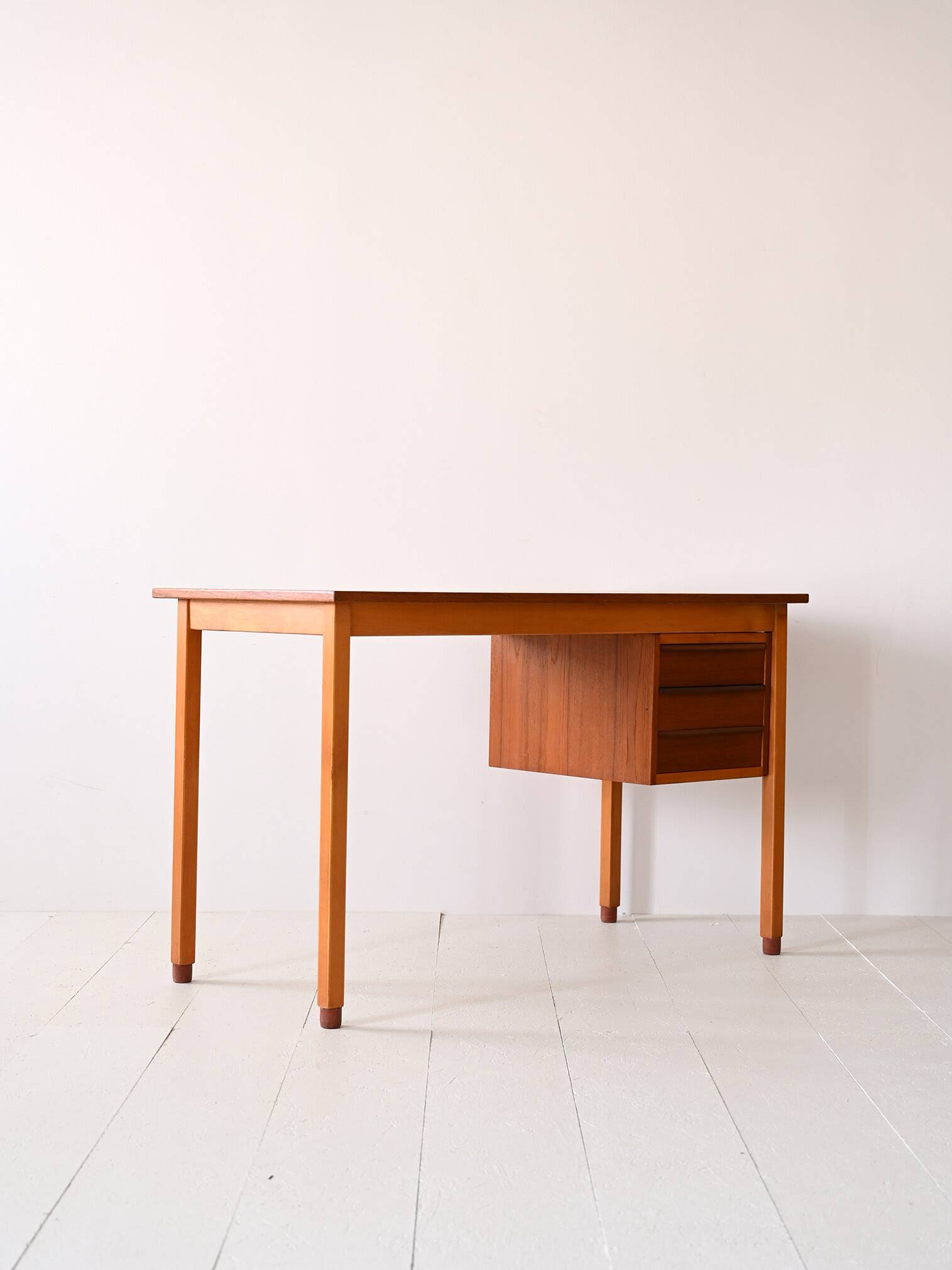Scandinavian retro wooden desk