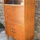 Vintage oak secretary – Scandinavian design – 1950s/60s