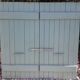 Pair of wooden iron hanging shutters