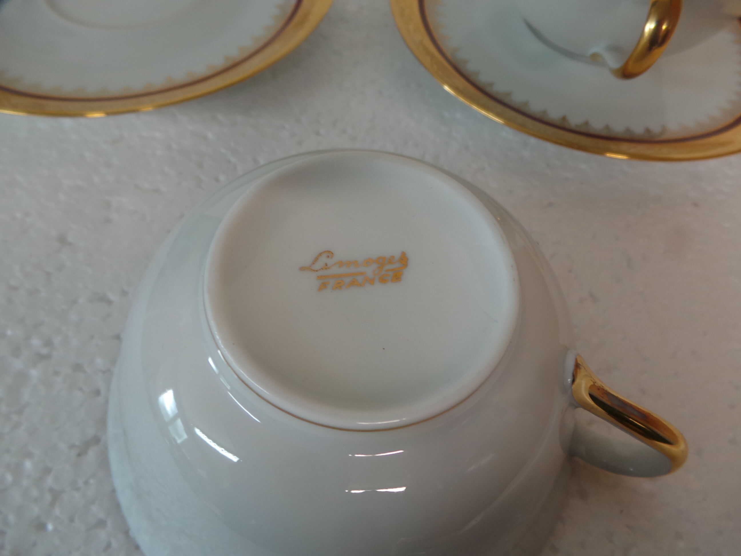 Duo de tasses dejeuner toi et moi Limoges