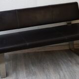 Leather office bench