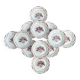 Set of 12 flat plates Badonviller, model "Armor"