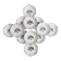 Set of 12 flat plates Badonviller, model "Armor"