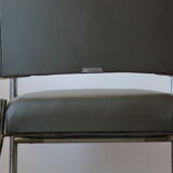 Industrial roneo armchair gray 50s/60s