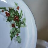 Limoges Christmas saucers