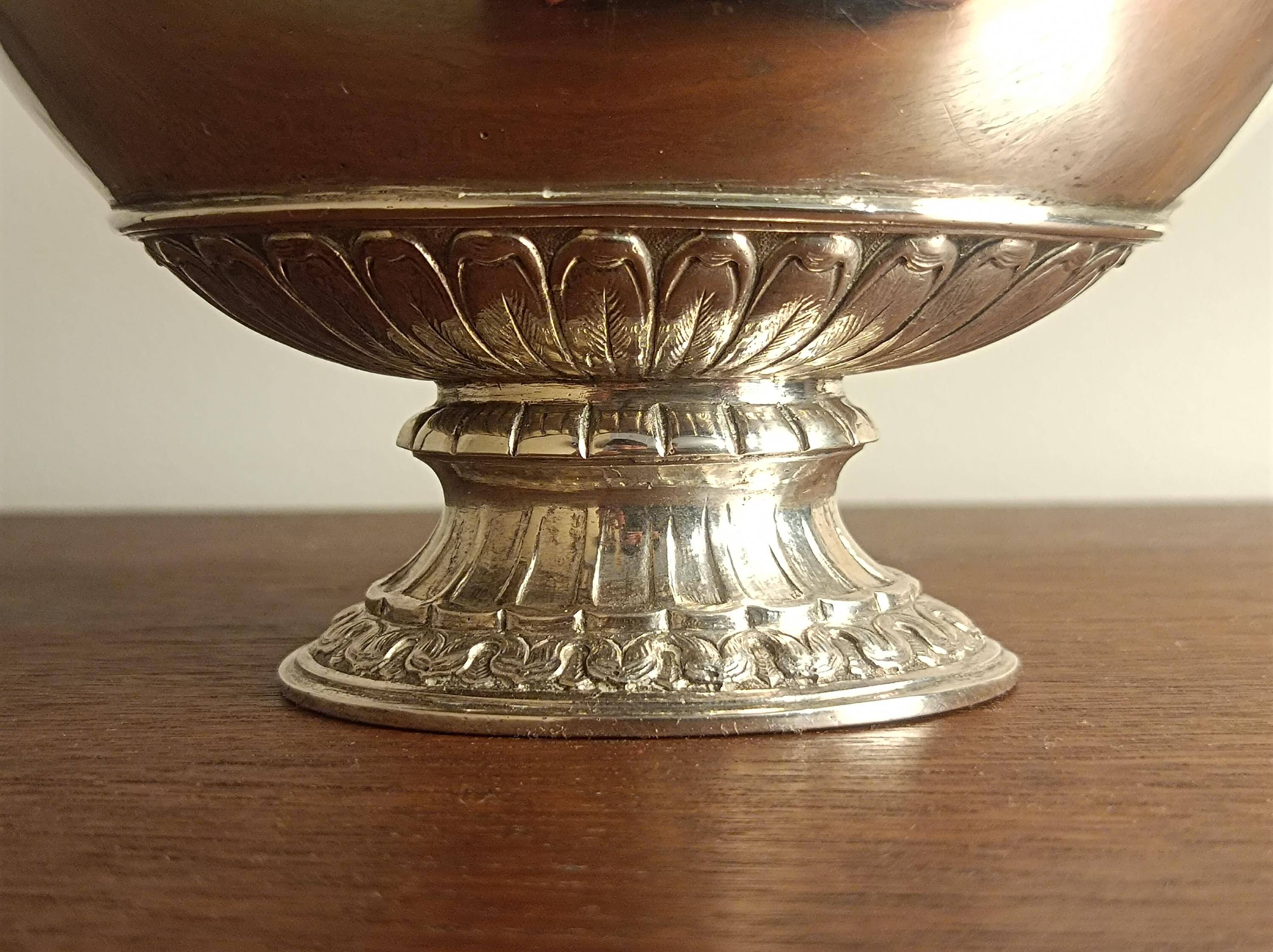 Silver sauceboat 800, Louis XVI style, Hanau around 1900
